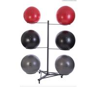 Jordan Anti-Burst Fit Ball, 6 x Pro Fit Balls and Black Rack