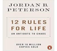 Jordan B. Peterson 12 Rules for Life : An Antidote to Chaos Paperback Book in White Jordan B. Peterson White