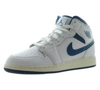 37+ Jordan Air Jordan 1 Mid Se Gs, White/industrial Blue-sail