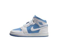 Jordan Big Kids Air 1 Mid (GS), White/Legend Blue, 5.5 US Big Kid