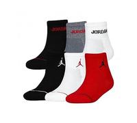 Jordan Boy's Legend Ankle 6Pk Socks, Gym Red(Black), 5/7 Years