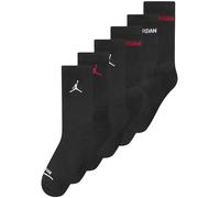 Jordan Boy's Legend Crew 6Pk Socks, Black, 5/7 Years