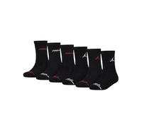 Jordan Boy's Legend Crew 6Pk Socks, Black, 9/11 Years