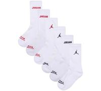 Jordan Legend Crew Socks 6 Pairs White EU 37 1/2-40 Boys,Girls