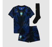 Jordan Brazil 2026 Little Kids Dri FIT Stadium Away Kit Old Royal Black