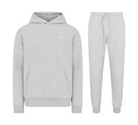 Jordan Brooklyn Fleece Men's Pullover Hooded Tracksuit Carbon Heather/White
