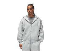 Nike Jordan Brooklyn Fleece Men's Oversized Full-Zip Hoodie - Grey - Cotton/Polyester L