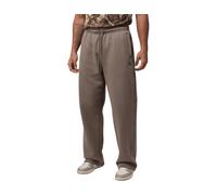 Nike Jordan Brooklyn Fleece Men's Oversized Open-Hem Trousers - Grey - Cotton/Polyester XL