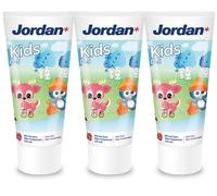 Jordan ® | Children's Toothpaste | 0-5 Years | Mild Fruity Flavour | 50ml x 3 | 1000 ppm Fluoride | SLS-Free | for Milk Teeth & Sensitive Gums
