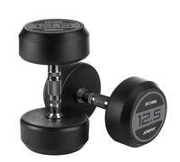 Jordan Classic Rubber Dumbbells - Grey, 9kg