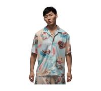 Jordan Essentials Printed Camp Shirt Beige C133