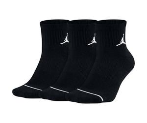 Jordan Everyday Max Basketball Ankle Socks 3 Pairs UK 8 - 11 EUR 42 - 46 Black