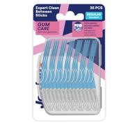 Jordan® Expert Clean Between Sticks Regular, 35 Interdental Brushes with Soft Bristles, Interdental Brushes for Gentle Cleaning & Gum Massage, Extra Reach, Includes Practical Travel Case