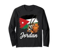 Jordan Flag and Arabian Oryx Long Sleeve T-Shirt