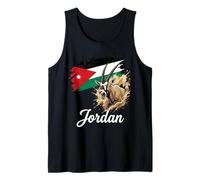 Jordan Flag Arabian Oryx National Animal Design Tank Top