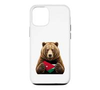 Jordan Flag Heart Pride Country Heritage Bear Jordanian Case for iPhone 12/12 Pro