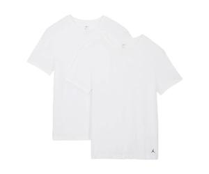 Jordan Flight Base Men's Tees (2-Pack) (White, JM0625-001), White, Large