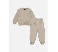 Jordan Girls MJ HBR Bubble Knit Tracksuit in Beige - Ivory - 3 - 4 Yrs