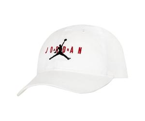 Jordan - Hat with Semi-Curved Visor - Adjustable Back Closure with Snag - Stitched Logo in the Center, White, 7 A/Y