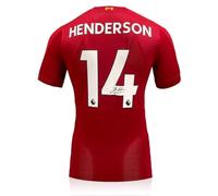 Jordan Henderson Signed Liverpool 2019-20 Home Football Shirt