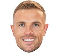Jordan Henderson (Smile) Celebrity Mask, Flat Card Face, Fancy Dress Mask