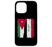 Jordan Iraq Half Flag Jordanian Iraqi Jersey Case for iPhone 13 Pro Max