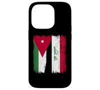Jordan Iraq Half Flag Jordanian Iraqi Jersey Case for iPhone 14 Pro