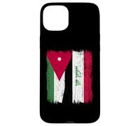 Jordan Iraq Half Flag Jordanian Iraqi Jersey Case for iPhone 15 Plus