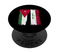 Jordan Iraq Half Flag Jordanian Iraqi Jersey PopSockets Adhesive PopGrip