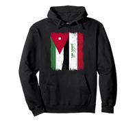 Jordan Iraq Half Flag Jordanian Iraqi Jersey Pullover Hoodie