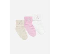Jordan Kids Essential 3 Pack Ribbed Gripper Socks Set in Pink - Pink - 6 - 12 Mths