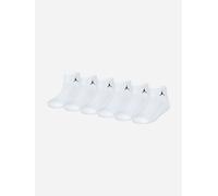 Jordan Kids Everyday Essentials 6 Pack Ankle Socks Set in White - White - 4 - 5 Yrs