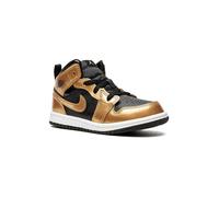 Jordan Kids Jordan 1 Mid SE "Black/Metallic Gold" sneakers 4C