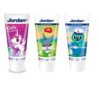 Jordan Oralcare Kids Toothpaste 0-5 Years Assorted Colors 50 pcs