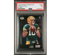 Jordan Love 2020 Panini Chronicles Football Rookie Card #444 Graded PSA 7