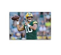 Jordan Love Poster American Football World Legend StarWall Art Canvas Poster Music Albums And Movies Decorative Painting for Living Bed Room 16x24inch(40x60cm) Unframe-style