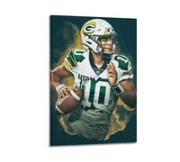 Jordan Love Poster American Football World Legend StarWall Art Canvas Poster Music Albums And Movies Decorative Painting for Living Bed Room 08x12inch(20x30cm) Frame-style