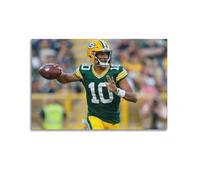 Jordan Love Poster American Football World Legend StarWall Art Canvas Poster Music Albums And Movies Decorative Painting for Living Bed Room 16x24inch(40x60cm) Unframe-style