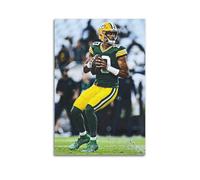 Jordan Love Poster American Football World Legend StarWall Art Canvas Poster Music Albums And Movies Decorative Painting for Living Bed Room 20x30inch(50x75cm) Unframe-style