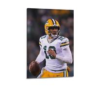 Jordan Love Poster American Football World Legend StarWall Art Canvas Poster Music Albums And Movies Decorative Painting for Living Bed Room 08x12inch(20x30cm) Frame-style