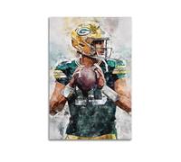 Jordan Love Poster American Football World Legend StarWall Art Canvas Poster Music Albums And Movies Decorative Painting for Living Bed Room 16x24inch(40x60cm) Unframe-style