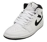 Jordan Men's 1 Mid White/Black-White-Black (DQ8426 132)