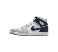 Jordan Men's 1 Mid White/Midnight Navy-Wolf Grey (DQ8426 104), White/Midnight Navy-wolf Grey, 9 UK