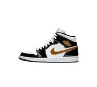 Nike Jordan 1 Mid Patent Black White Gold (M)