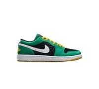 Jordan Mens Air 1 Low, Malachite/Fire Red/Black Taxi, 9.5