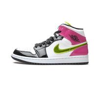 Jordan Mens Air 1 Mid SE CZ9834 100 Cyber/Active Fuchsia - Size 8, White/Black-cyber-pink