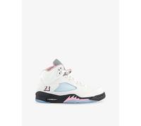 Jordan Mens Air Jordan 5 Retro Faux-Leather Trainers White Med Soft Pink Blac 10.5