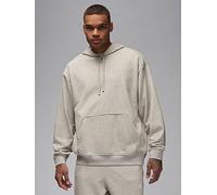 Jordan Nike Mens Dri-FIT Sport Pullover Hoodie, Grey Heather/White, Size L, Men Grey Heather/White