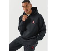 Jordan Nike Mens Jumpman Fleece Pullover Hoodie, Black/Gym Red, Size S, Men Black/Gym Red