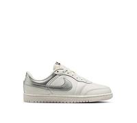Jordan Nike Womens Skyline Low Shoes, Swan/Metallic Silver-Black, Size 7, Women Wan/Metallic Silver-Black